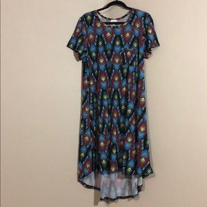 Aztec print Large Lularoe Carly swing dress